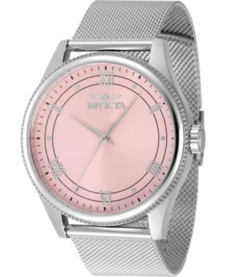 Men's 48485 Celestial Quartz 3 Hand Pink Dial Watch