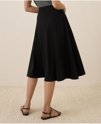 Fit & Flare Midi Skirt