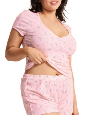 Eloise Women's Plus-Size Short Pajama Set