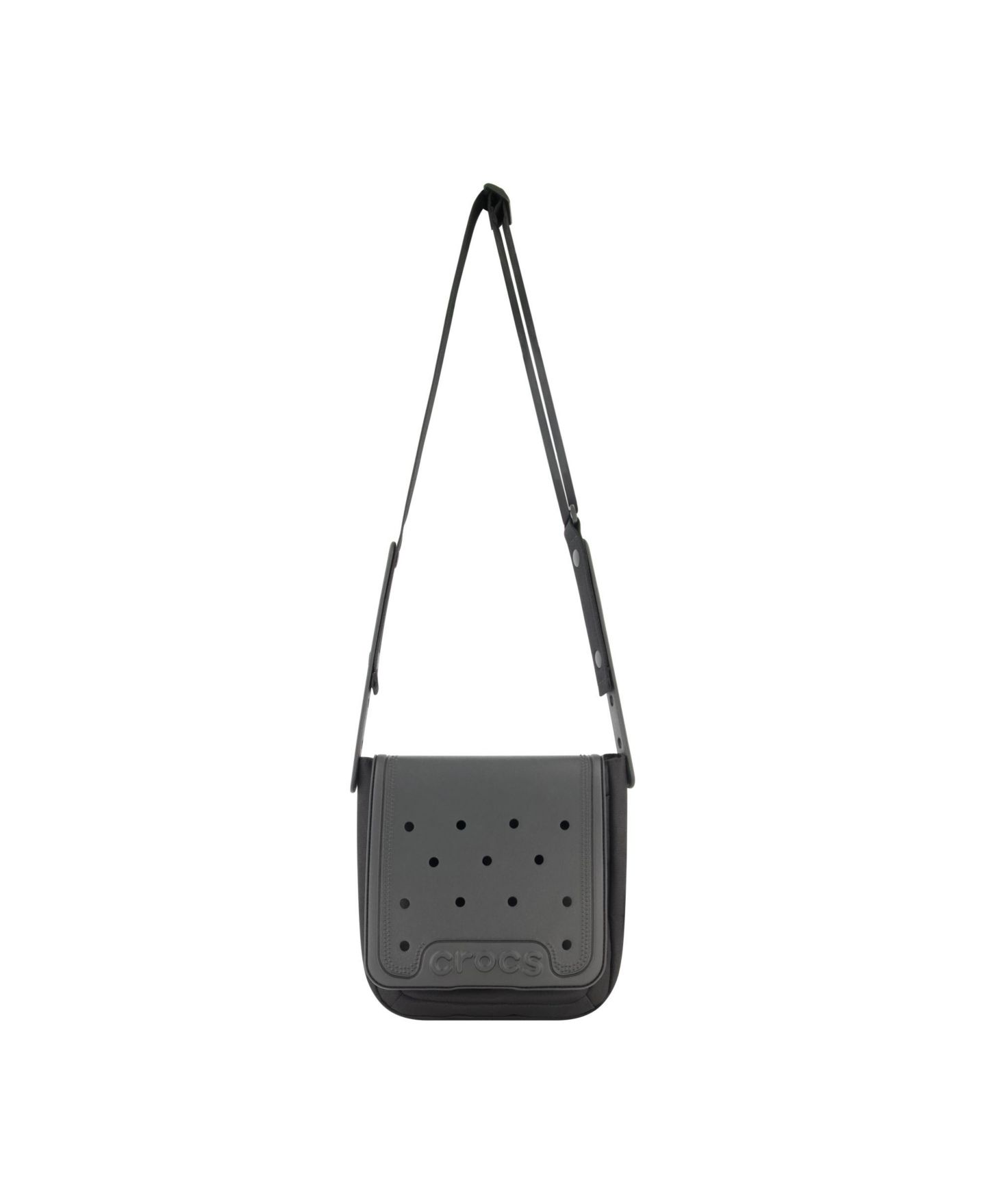 Женская сумка Crocs Classic Crocssbody with front flap, цвет: Чёрный — фото 1