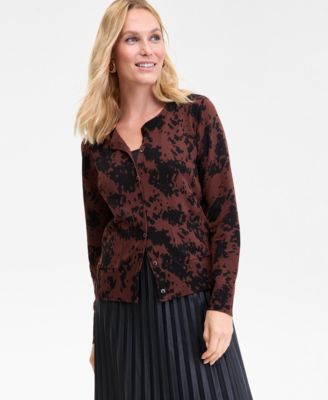 I.N.C. International Concepts - Women's Animal-Print Cardigan
