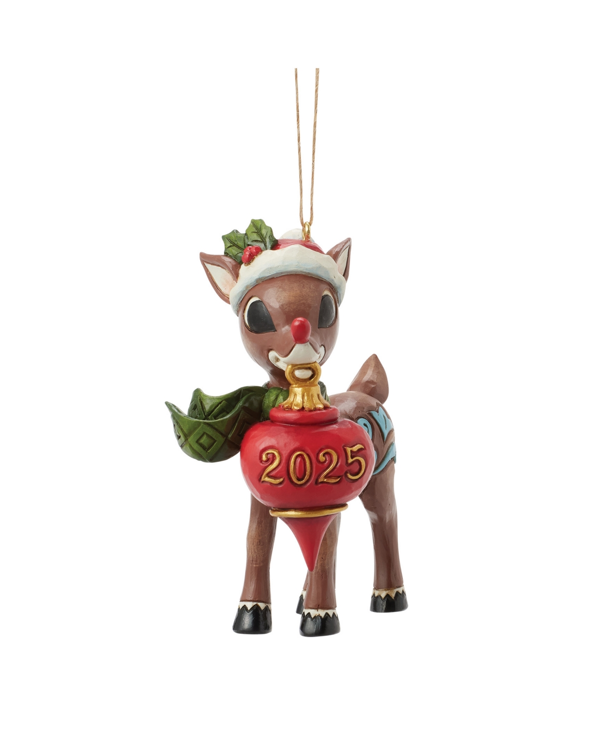 Jim Shore Rudolph Dated 2025 Ornament In Multi