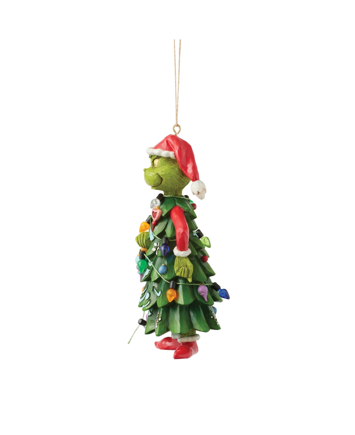 Jim Shore Grinch Dressed As Tree Ornament In Multi