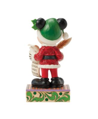 Santa Mickey with List Figurine