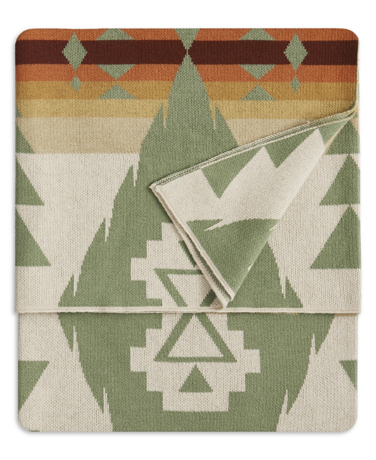 Pendleton Siskiyou Throw, 50" X 70" In Green