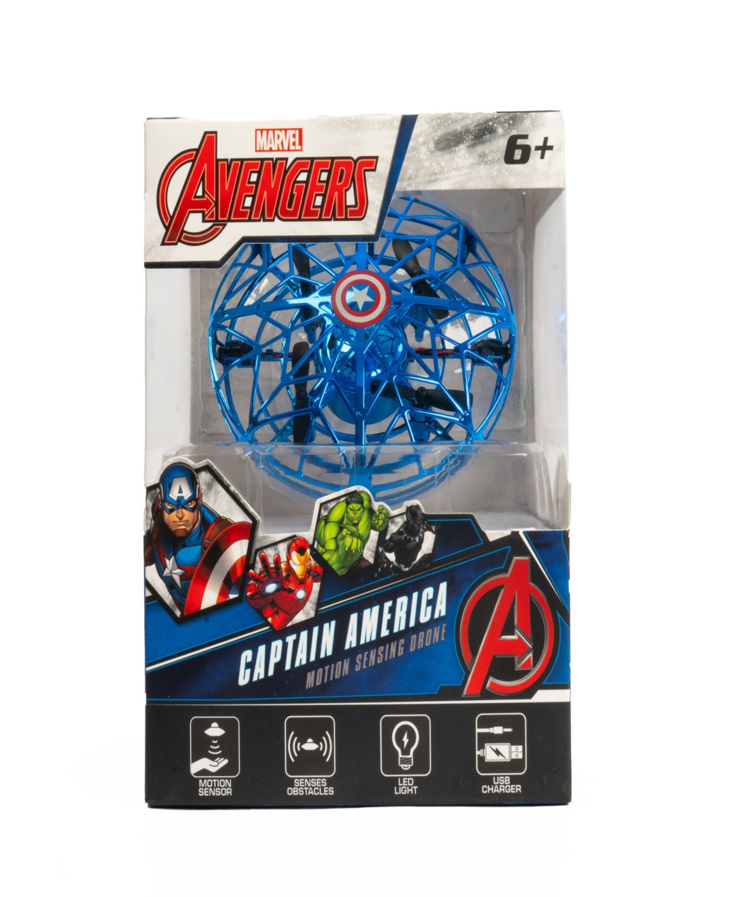 Детская игрушка World Tech Toys Marvel Intelli Sense Motion-Sensing LED Light Drone — фото 3