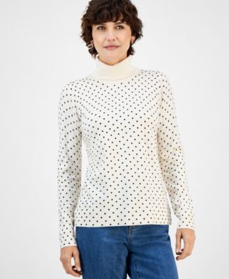 Style & Co - Women's Minor Dot Core Turtlene Sweater