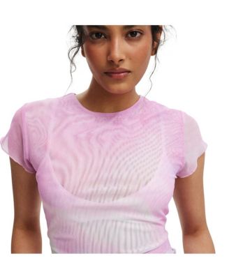 Women's Ashley Mesh Short Sleeve Top
