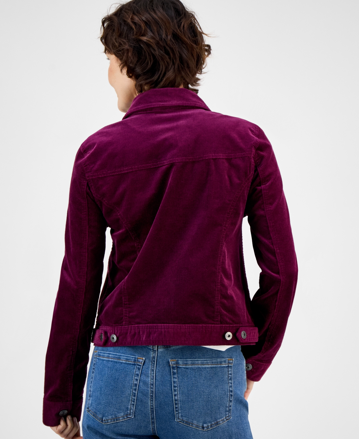 Style & Co Women's Classic Denim Jacket, Created For Macy's In Animal Print