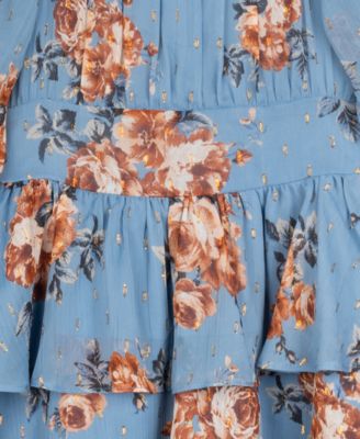 Big Girls 2-Piece Chiffon Bow and Dress Set