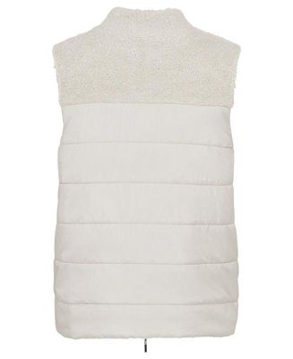 Women's Mixed Media Zip Front Vest