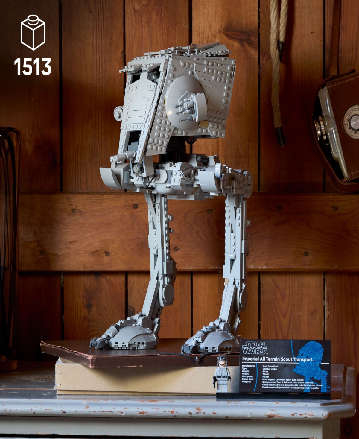 Lego Star Wars At-st Walker Building Set 75417, 1513 Pieces In Metallic