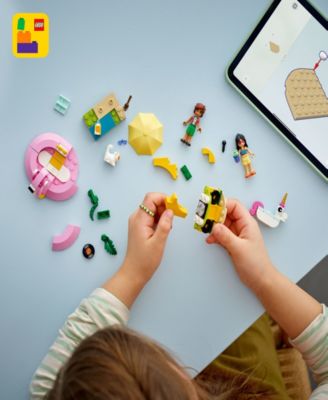 Friends Unicorn Flamingo Pool Party 42658 Toy Building Set, 99 Pieces