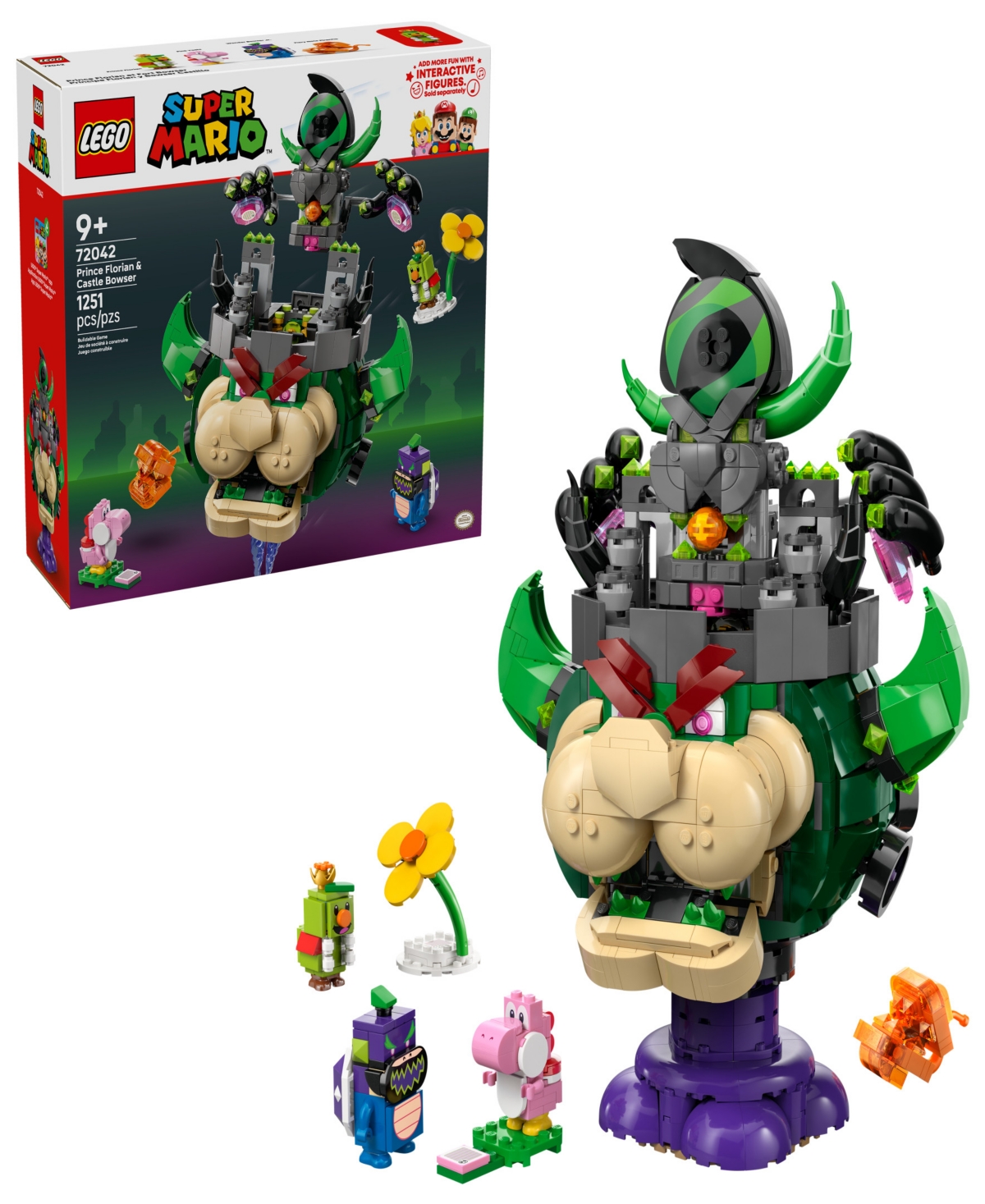 Lego Super Mario Prince Florian Castle Bowser 72042, 1251 Pieces In Multi