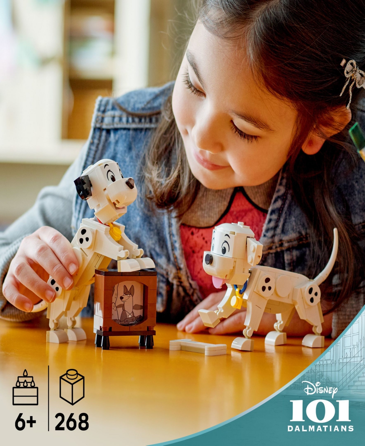 Lego Disney Lucky And Penny 101 Dalmatians Puppies 43271 Toy Building Set, 268 Pieces In Multi