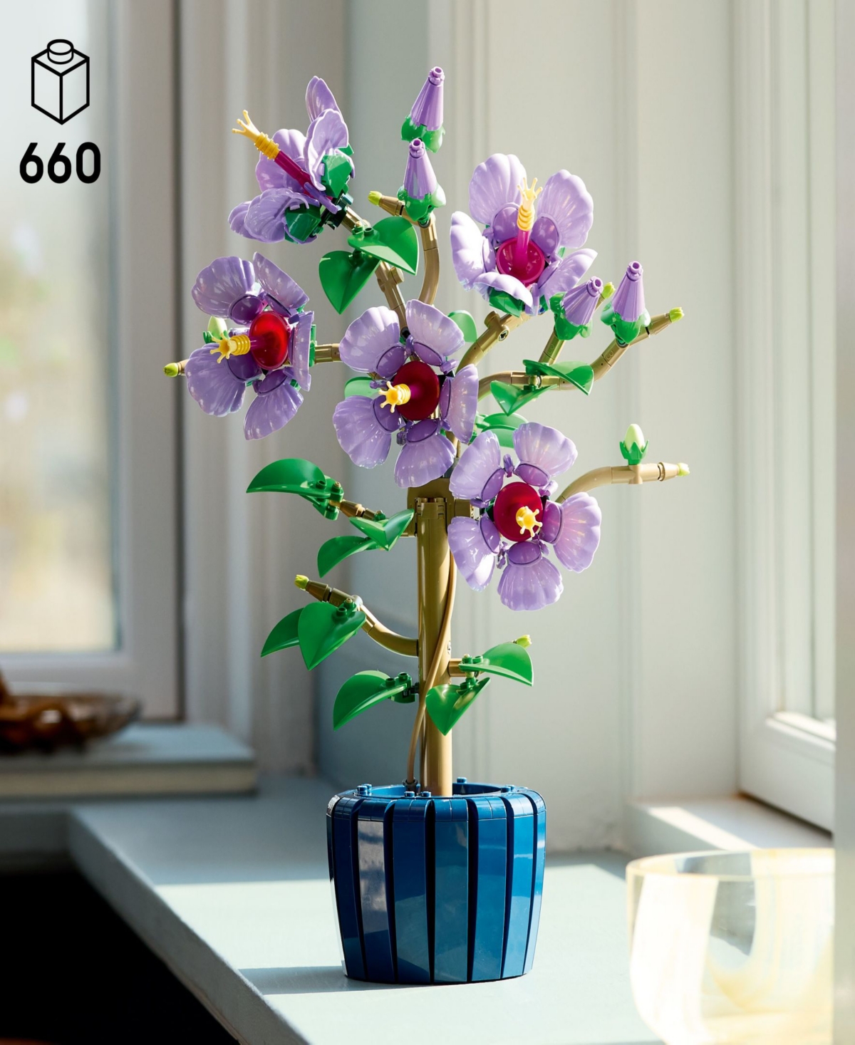 Lego Botanicals Hibiscus Flower Building Set 10372, 660 Pieces In Multi