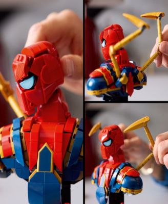 Marvel Iron Spider-Man Bust Building Kit for Adults 76326, 379 Pieces