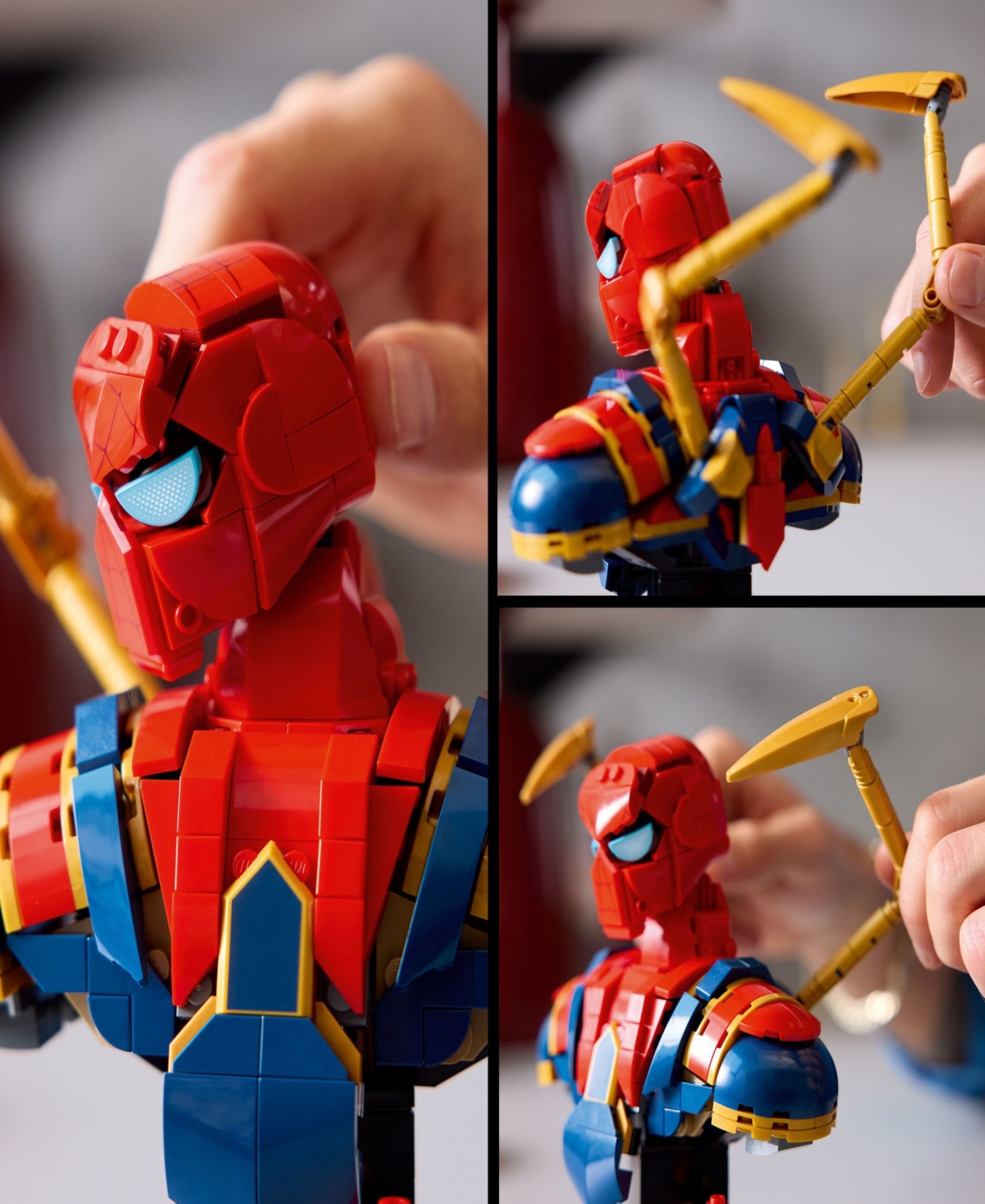 Lego Marvel Iron Spider-man Bust Building Kit For Adults 76326, 379 Pieces In Multi