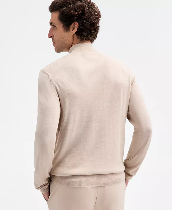 Men's Long Sleeve Merino Quarter-Zip Sweater - thumbnail 4