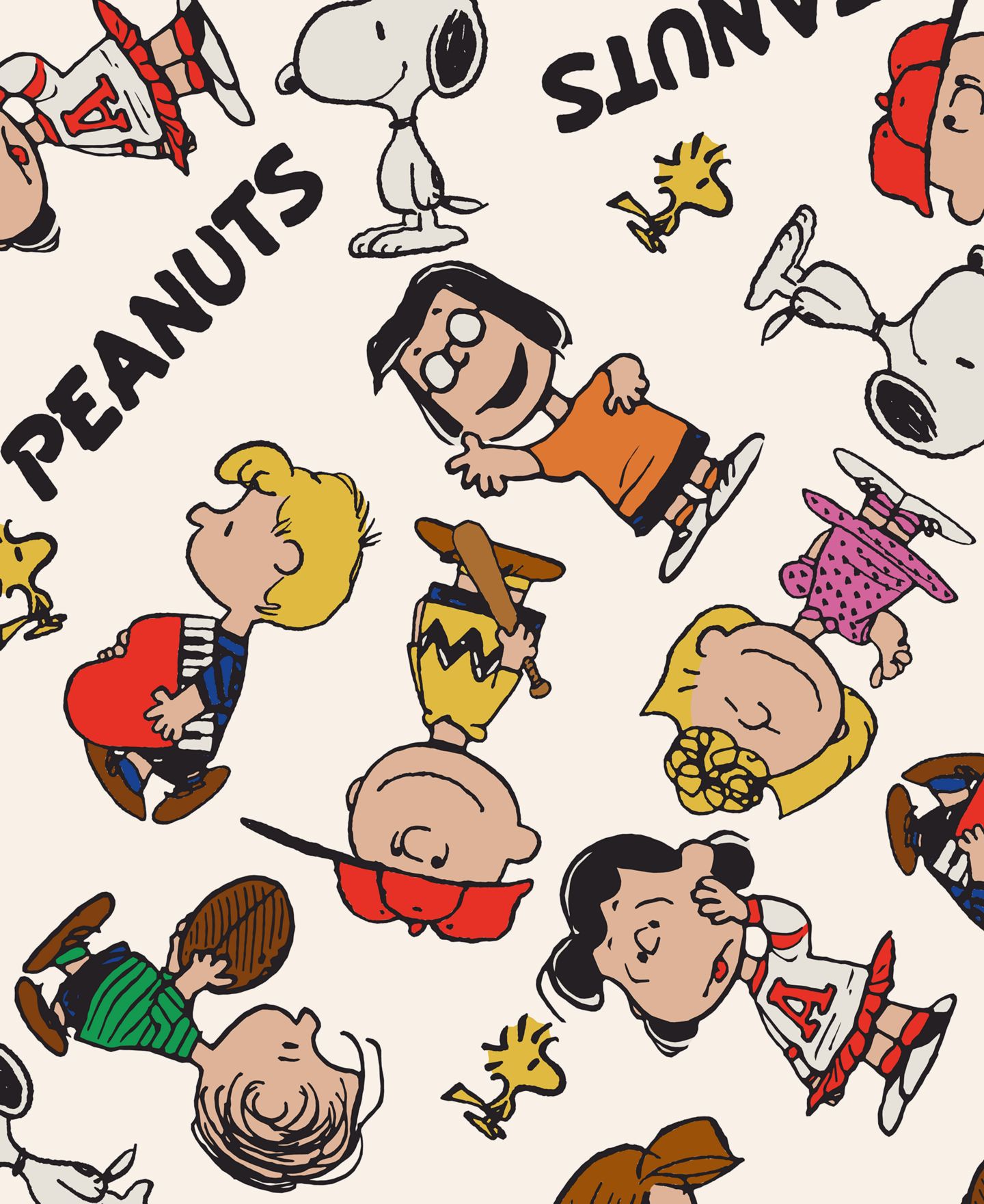 Мужское флисовое худи Hybrid Snoopy Peanuts с принтом по всей поверхности, цвет: Молочный белый — фото 2