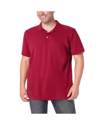 Men's Shrink-Less Longer-Length Cotton Polo Shirt