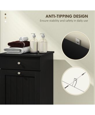 Tilt Out Laundry Hamper, Laundry Hamper Cabinet with Drawer