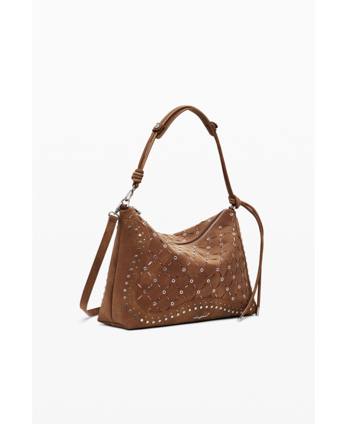 Desigual Women's Medium cut-out faux leather bag