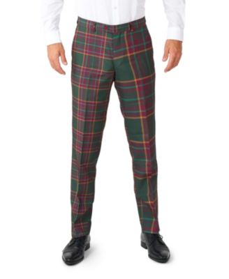 Men's Suit - Christmas Tartan Outfit - Red - Green - Plaid and Checkered Suits