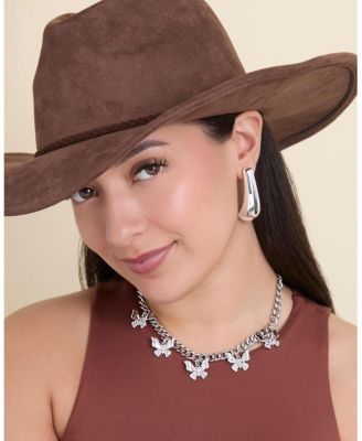 Sculptural Silver-Tone Drop Earrings for Modern Elegance