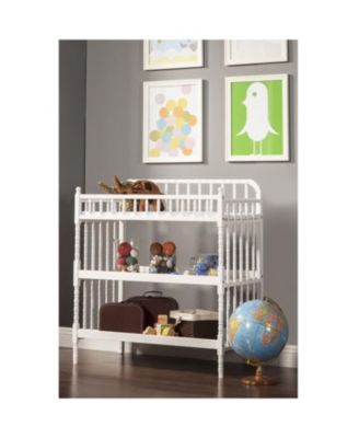 Wood Changing Table with 1-Inch Waterproof Pad for Baby Diapering and Nursery Use