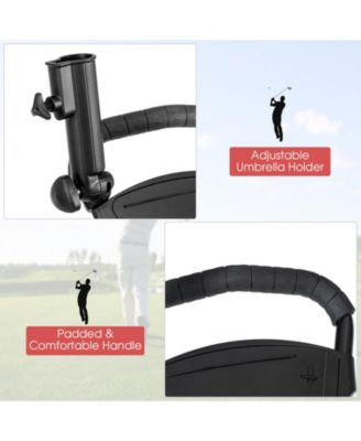 Foldable Aluminum Golf Push Cart with Accessories