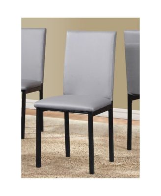 Citico 5-Pc Dinette Set with Laminated Faux Marble Top and 4 Gray Chairs