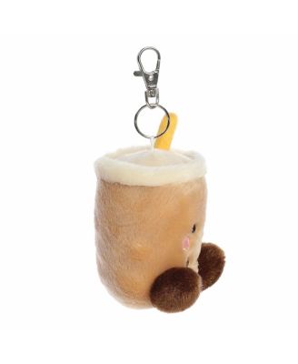 Mini Milky Tea Boba Palm Pals Adorable Clip-On Brown 4"