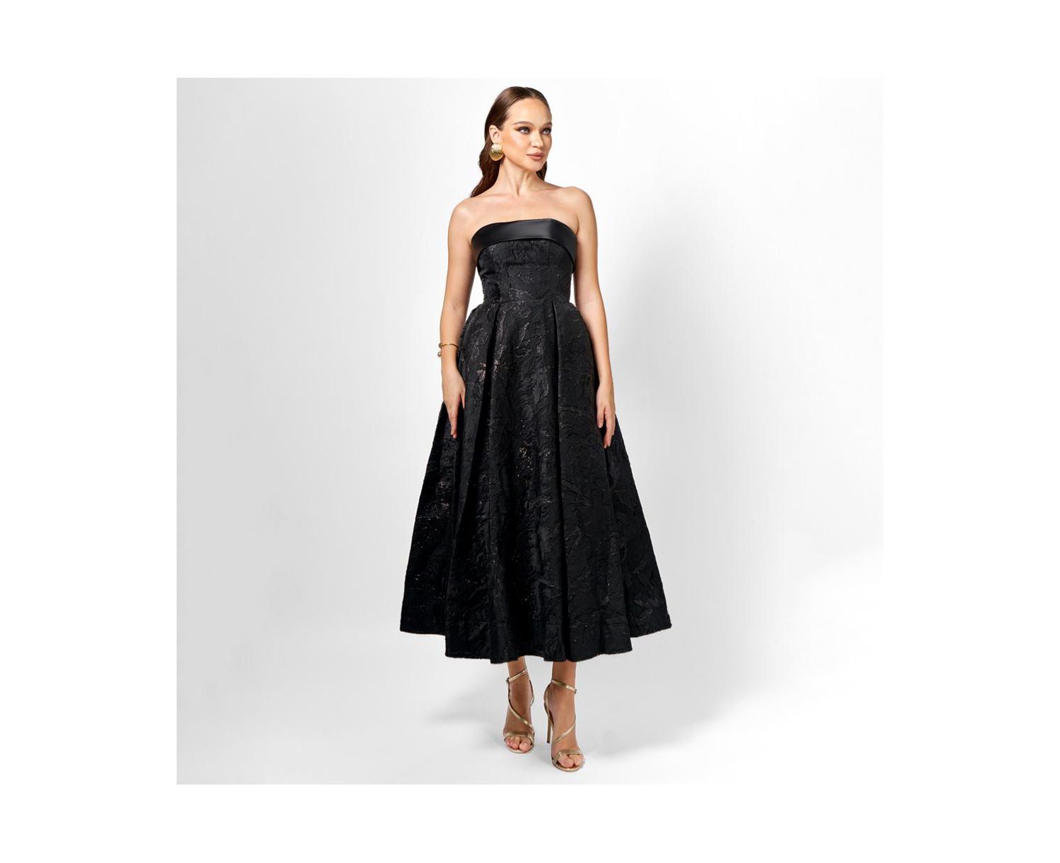 Women's Alanna Jacquard A Line Midi