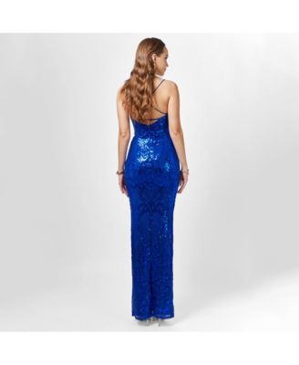 Women's Sera Strappy Back Sequin Gown