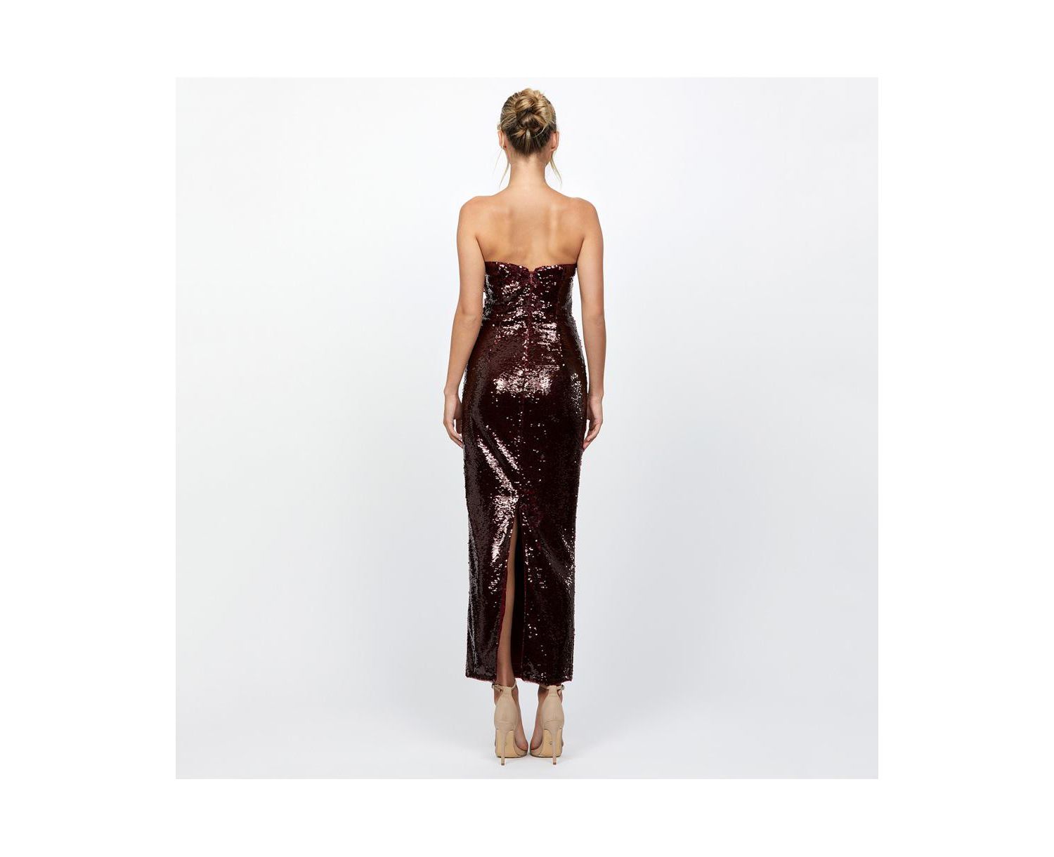 Edith Scoop Strapless Midaxi