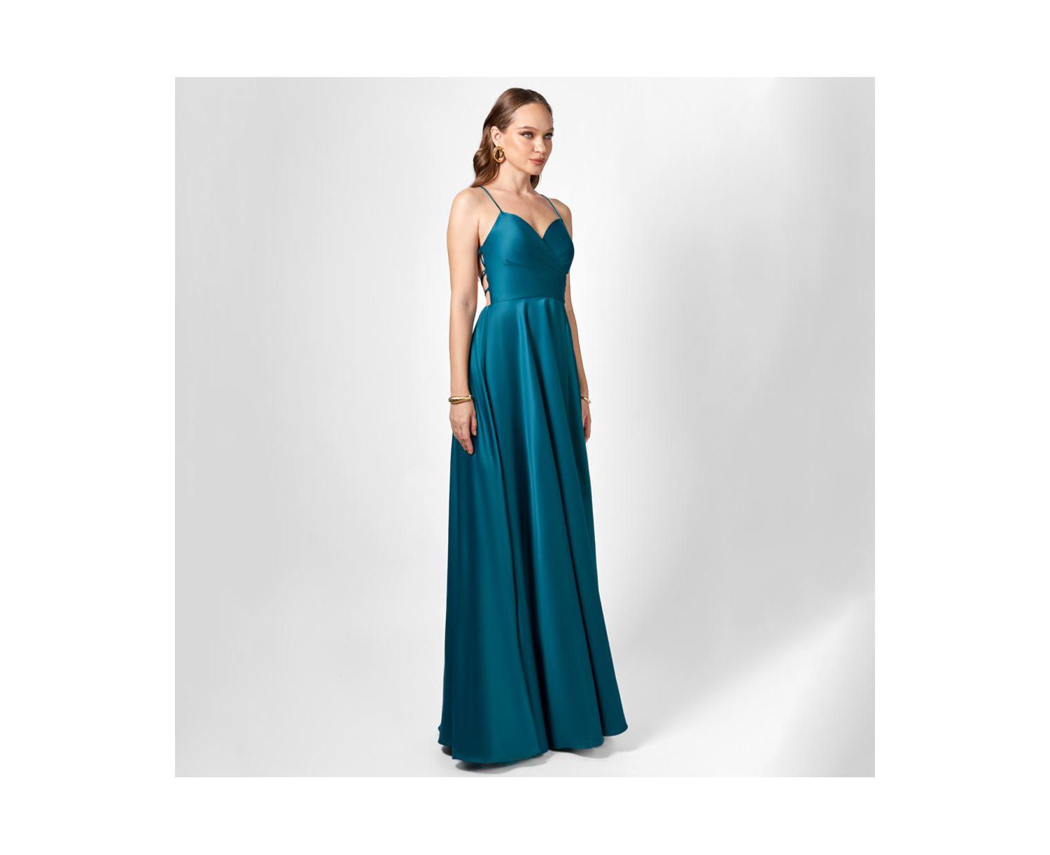 Hanna Open Back A Line Gown