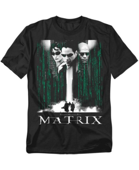 Мужская футболка Matrix The Neo, Morpheus, Trinity, цвет: Чёрный