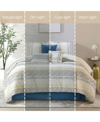 Merida Stripes 7-Pc. Comforter Set, California King