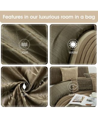 Trinity Geometric 9-Pc. Comforter Set, Queen