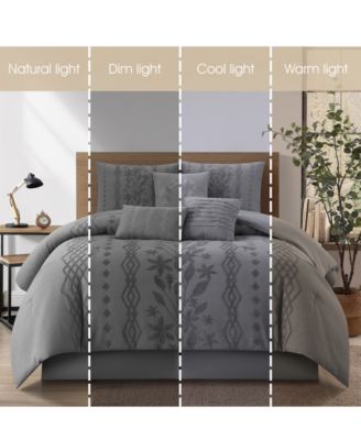 Stratford Park Lexia Leaves 7-Pc. Comforter Set, Queen