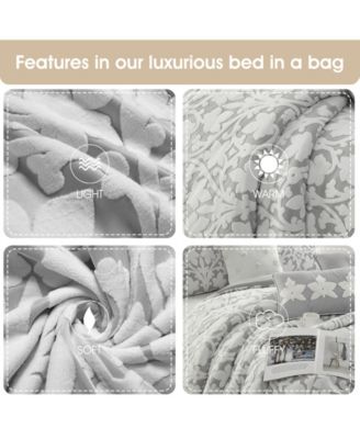 Adissa Floral 7-Pc. Comforter Set, Queen