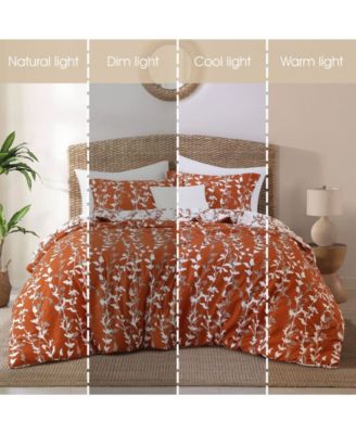 Millie Leaves 3-Pc. Comforter Set, Full