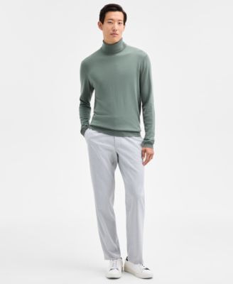 Men's Merino Wool-Blend Turtleneck Sweater, Created for Macy's