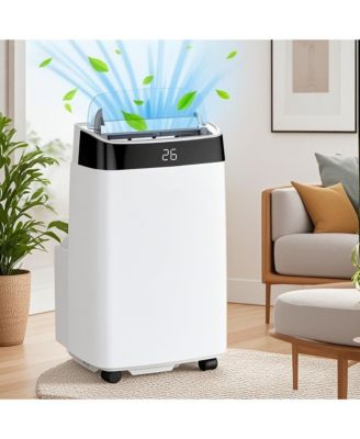 10,000 BTU Portable Air Conditioner - 3-in-1 Cooling, Fan & Dehumidifier, Includes Window Kit, Exhaust Hose, 24H Timer, Cools 450 Sq. Ft