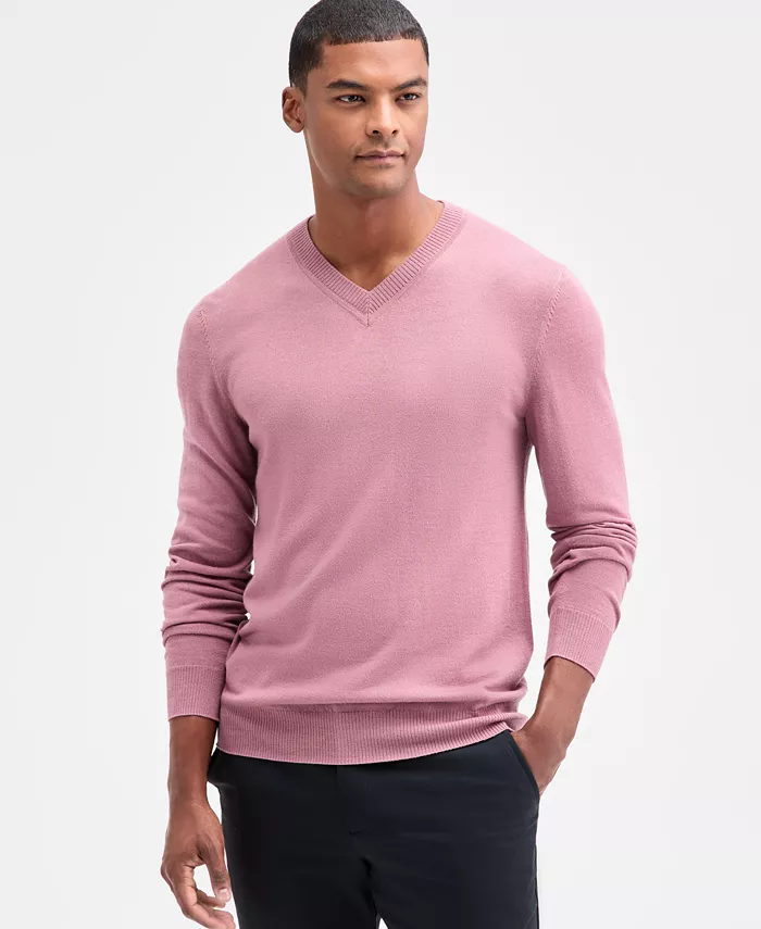 Men's Long-Sleeve V-Neck Merino Sweater - thumbnail 10