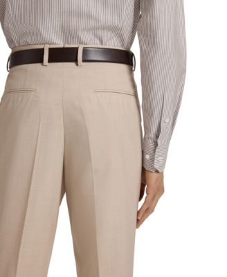 Men's Linen-Silk Slim-Fit Dress Shirt