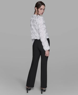 Women's 3D Floral Appliqué Jacket