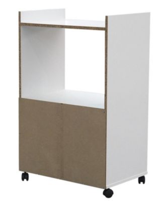 Ayla 2-Door Kitchen Microwave Cart