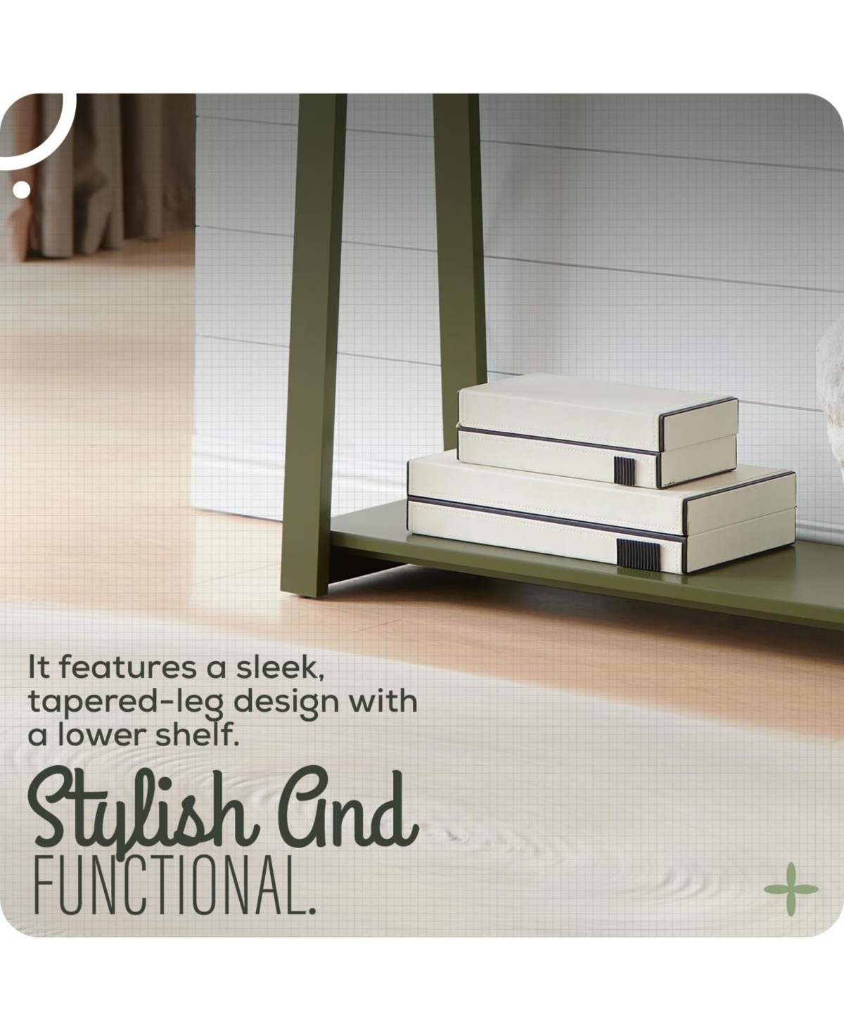 Kings Brand Furniture Emma Narrow Console Table with Lower Shelf Perfect for Sofa Table, Entryway Hallway, Living Room